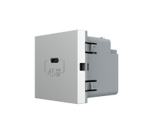 Придбати - розетку и выключатель  Механізм розетка USB type C із блоком живлення 45W Livolo сірий (VL-FCUC-2IP)