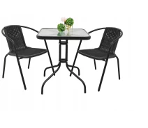 Придбати - комплект садових меблів  Комплект меблів Jumi Garden Bistro Black-2
