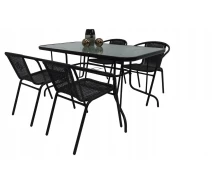 Придбати - комплект садових меблів  Комплект садових меблів Kontrast Garden Bistro Black-4
