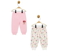 Придбати - штани для малюків  Штани 2 шт "Minnie Mouse, Daisy Duck 9-12 міс, 74-80 см, біло-рожевий". Виробник - Disney (MN17337)