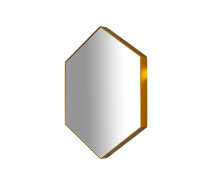 Придбати - зеркало  Дзеркало в металевій рамі StudioGlass DESIGN SERIES AMETHYST SQ 6 gold 70 х 70 см 