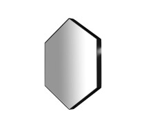 Придбати - зеркало  Дзеркало в металевій рамі StudioGlass DESIGN SERIES AMETHYST SQ 6 black 70 х 70 см 
