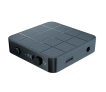 Придбати - FM трансмиттер  Міні-аудіо приймач звуку Bluetooth 5.0 Vikefon KN326 200 мАг Чорний