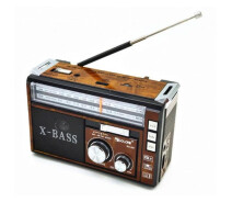 Придбати - радіоприймач  Портативний акумуляторний радіоприймач FM, USB, MicroSD Golon RX-381 Коричневий