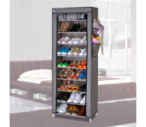 Придбати - стеллаж  Стелаж для зберігання взуття Combination Shoe Frame 60X30X160 на 9 полиць Сірий