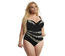 Придбати - злитий купальник  Слитный мягкий купальник Kris Line Zanzibar body 62D Черный Kris Line ZANZIBAR body