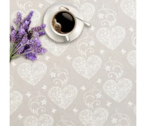 Придбати - скатертину та серветку  Скатертина на стіл (6519) Time Textile 135x240 см Бежевий
