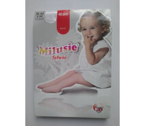 Придбати - дитячі колготи  Колготи дитячі однотонні SYLWIA 40 den MILUSIE р.56-62 (білі)