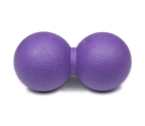 Придбати - масажний м'яч  М'яч масажний подвійний FitMaker Double Relax Ball фіолетовий (масажер для шиї, стоп, спини)