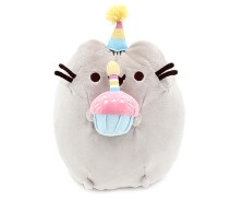 Придбати - подарок для геймеров  М'яка іграшка Пушин із кексом Pusheen 18 см P 005