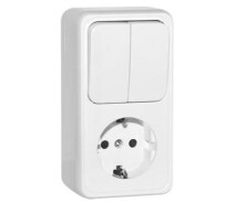 Придбати - розетку и выключатель  Сумісний блок Sven SE-65351, white (7100110) (131449-01)