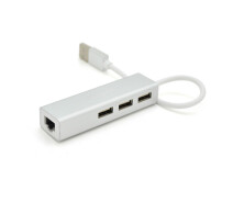 Придбати - мережеву карту  Контроллер USB 2.0 to Ethernet VEGGIEG U2-3U-S - Сетевой адаптер 10 - 100Mbps с проводом, RTL-8152B+FE2.2S + 3 порта USB2.0, Whi (19892-ytg)