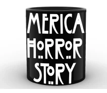 Придбати - подарок для геймеров  Кухоль GeekLand American Horror Story Американська Історія Жахів напис AH 02.014 Чорний