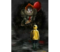 Придбати - подарок для геймеров  Картина GeekLand IT Pennywise the Dancing Clown Воно Пенівайз Танцюючий Клоун 40х60 см IT.03.16