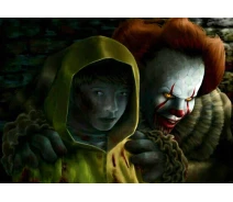 Придбати - подарок для геймеров  Картина GeekLand IT Pennywise the Dancing Clown Воно Пенівайз Танцюючий Клоун 60х40 IT.03.28