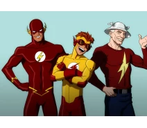 Придбати - подарок для геймеров  Картина GeekLand The Flash Флеш утрьох 60х40см TF 09.056