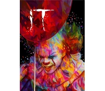 Придбати - подарок для геймеров  Картина GeekLand IT Pennywise the Dancing Clown Воно Пенівайз Танцюючий Клоун 40х60 см IT.03.22