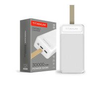 Придбати - універсальну мобільну батарею  Павербанк УМБ TITANUM TPB-914 30000mAh White