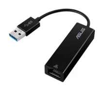 Придбати - кабель та перехідник  Перехідник ASUS USB to Gigabit RJ45 OH102 (90XB05WN-MCA010)