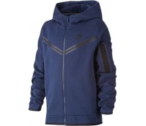Придбати - дитячу толстовку  Толстовка підліткова Nike B NSW TCH FLC FZ темно-синя CU9223-410 Розмір M (CU9223-410_M)