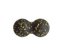 Придбати - масажний м'яч  М'яч масажний подвійний МФР для спини Peanut Double Ball 16х8 см Black/Yellow