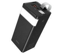 Придбати - універсальну мобільну батарею  Power bank Hoco J86A PD20W+QC3.0 (22.5W) 50000 mAh портативная батарея повербанк с дисплеем и фонариком Black