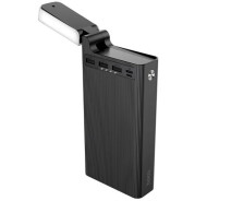 Придбати - універсальну мобільну батарею  Power bank Hoco J62 30000 mAh портативная батарея повербанк с фонариком 3xUSB Black