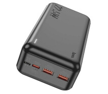 Придбати - універсальну мобільну батарею  Power bank Hoco J101B PD20W+QC3.0 (22.5W) 30000 mAh портативная батарея повербанк 2xUSB Black