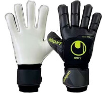 Придбати - воротарську рукавичку  Воротарські рукавички Uhlsport SOFT PRO чорно-жовті 1011172 02 2020 Розмір 7.5
