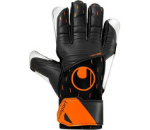 Придбати - воротарську рукавичку  Воротарські рукавички Uhlsport SPEED CONTACT STARTER SOFT чорно-біло-жовтогарячі 1011269 01 Розмір 7.5