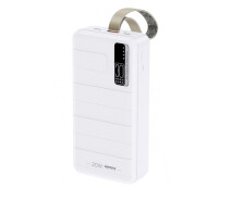 Придбати - універсальну мобільну батарею  Портативне зарядне УМБ Power Bank REMAX Noah RPP-506 30000mAh Usb/Type-C/QC білий