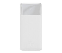 Придбати - універсальну мобільну батарею  Повербанк BASEUS Bipow Digital Display Power Bank 30000mAh | 2USB/1Type-C, 3A/15W, QC | (PPDML-K02) white