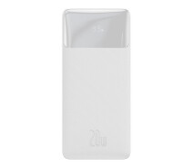 Придбати - універсальну мобільну батарею  Портативна батарея BASEUS Bipow Digital Display Power Bank 30000mAh 2USB/1Type-C, PD/QC, 20W, 3A| (PPDML-N02) white