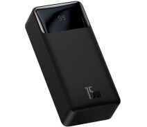 Придбати - універсальну мобільну батарею  УМБ Baseus PPDML-K01 Bipow Digital Display 30000mAh 15W 3A 2USB+Type-C 153*69*42 мм Чорний