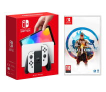 Придбати - ігрову консоль  Nintendo Switch (OLED model) White set + Mortal Kombat 1