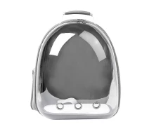 Придбати - переноску  Рюкзак-перенесення Taotaopets 253304 Panoramic Grey для кішок 35*25*42cm з ілюмінатором