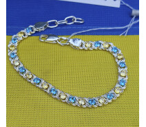Придбати - браслет  Браслет з жовто-блакитним камінням Maxi Silver 9255