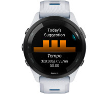 Придбати - смарт-годинник  Смарт-годинник Garmin Forerunner 265 Black Bezel with Whitestone Case and Whitestone/Tidal Blue Silicone Band (010-02810-01) [89366]