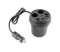 Придбати - розгалужувач і прикурювач  Автомобільне зарядне Стакан 2USB вольтметр розгалужувач в авто