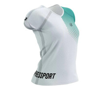 Придбати - жіночу футболку  Жіноча спортивна футболка Compressport Training SS Tshirt W - SwimBikeRun 2023, White/Columbia, XS