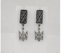 Придбати - срібну сережку  сережки герб України Maxi Silver 5895