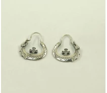 Придбати - срібну сережку  Козацькі сережки Maxi Silver 8199