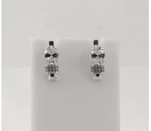 Придбати - срібну сережку  Сережки в наявності з білими каменями Maxi Silver 7943/1