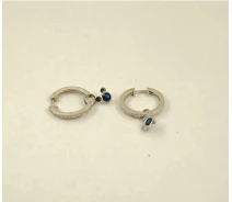 Придбати - срібну сережку  Сережки конго з підвіскою Maxi Silver 8369