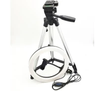 Придбати - кільцеве світло  Кільцева світлодіодна лампа 26см на штативі 135см (11379)