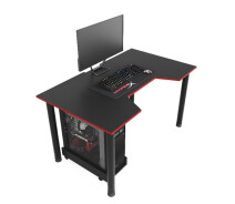 Придбати - стіл ПК  Геймерський ігровий стіл ZEUS™ GAMER-3 чорний/червоний