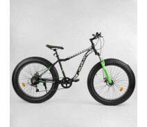 Придбати - велосипед  Велосипед спортивний фетбайк Corso 26" Чорно-зелений