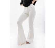 Придбати - жіночі спортивні штани  Жіночі штани Nike W NSW RIB JRSY PANT Білий L (7dDV7868-133 L)