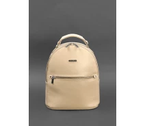 Придбати - рюкзак  Шкіряний жіночий міні-рюкзак Kylie Світло-бежевий краст BlankNote