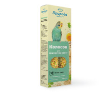 Придбати - ласощі для птаха  Колосок для папуги Природа Лугові трави 140 г (4820157400272)